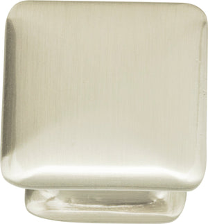 Atlas Homewares Alcott Square Knob 1 1/4 Inch Brushed Nickel