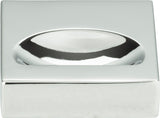 Atlas Homewares Thin Square Knob 1 1/4 Inch Polished Chrome