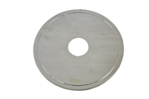 Rohl Round FACEPLATE Escutcheon ONLY with Modern Etching in Polished Chrome for The RCT-1 1/2^ Pressure Balance Rough Valve Body Without Diverter