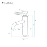 Avallon Single Hole, Single-Handle Sleek, Bathroom Faucet in Brushed Nickel