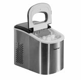 Magic Chef 27 lbs. Portable Countertop Ice Maker with Removable Basket and Ice Scoop - Stainless Steel HNIM27ST