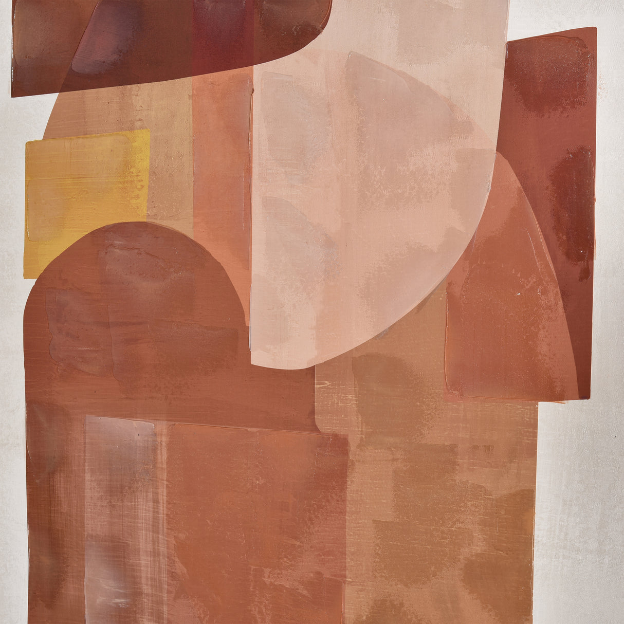 Elk S0016-11340 Ochre Framed Abstract Wall Art