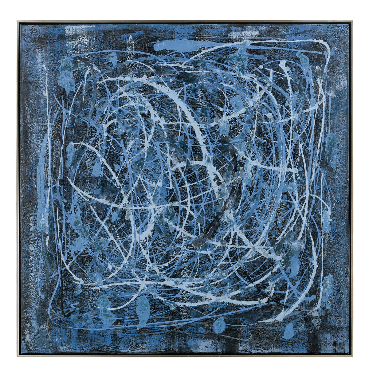 Elk S0016-8128 Blue Rhythm Framed Wall Art