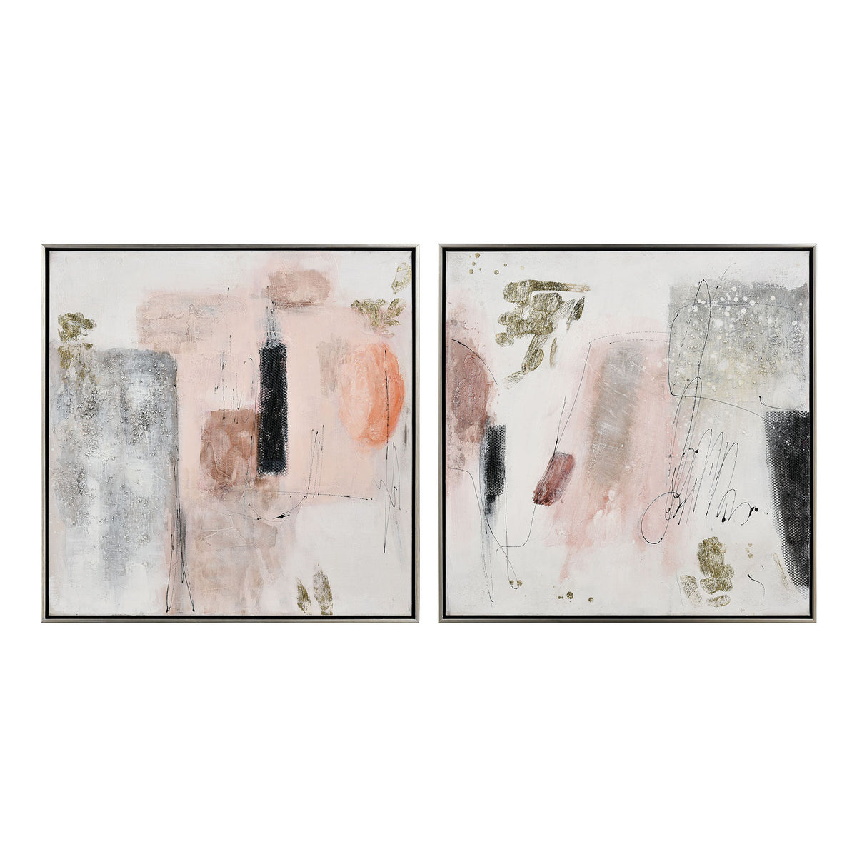 Elk S0016-8130 Modern Blush II Framed Wall Art