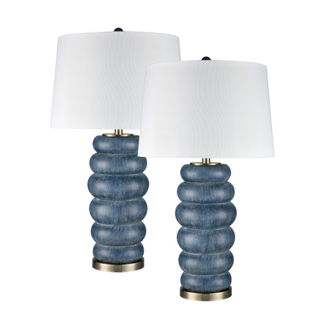Elk S0019-10283/S2 Barden 30'' High 1-Light Table Lamp - Set of 2 Blue