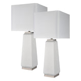 Elk S0019-10287/S2 Luke 34.5'' High 1-Light Table Lamp - Set of 2 White