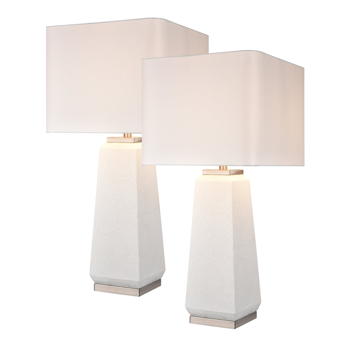 Elk S0019-10287/S2 Luke 34.5'' High 1-Light Table Lamp - Set of 2 White
