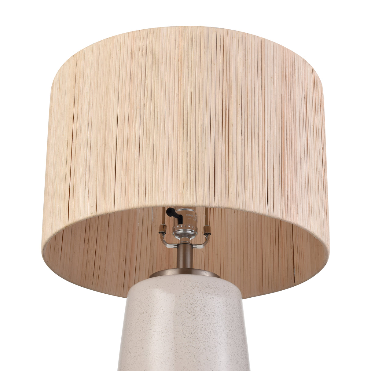 Elk S0019-11169-LED Babcock 27'' High 1-Light Table Lamp - White Glaze - Includes LED Bulb