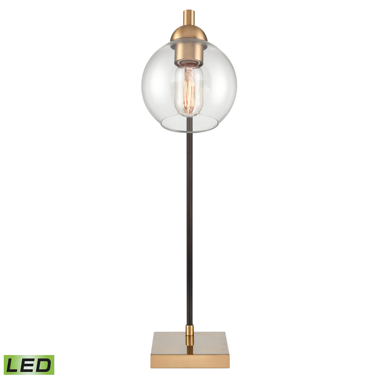 Elk S0019-11545-LED Boudreaux 64'' High 1-Light Table Lamp - Aged Brass - Includes LED Bulb
