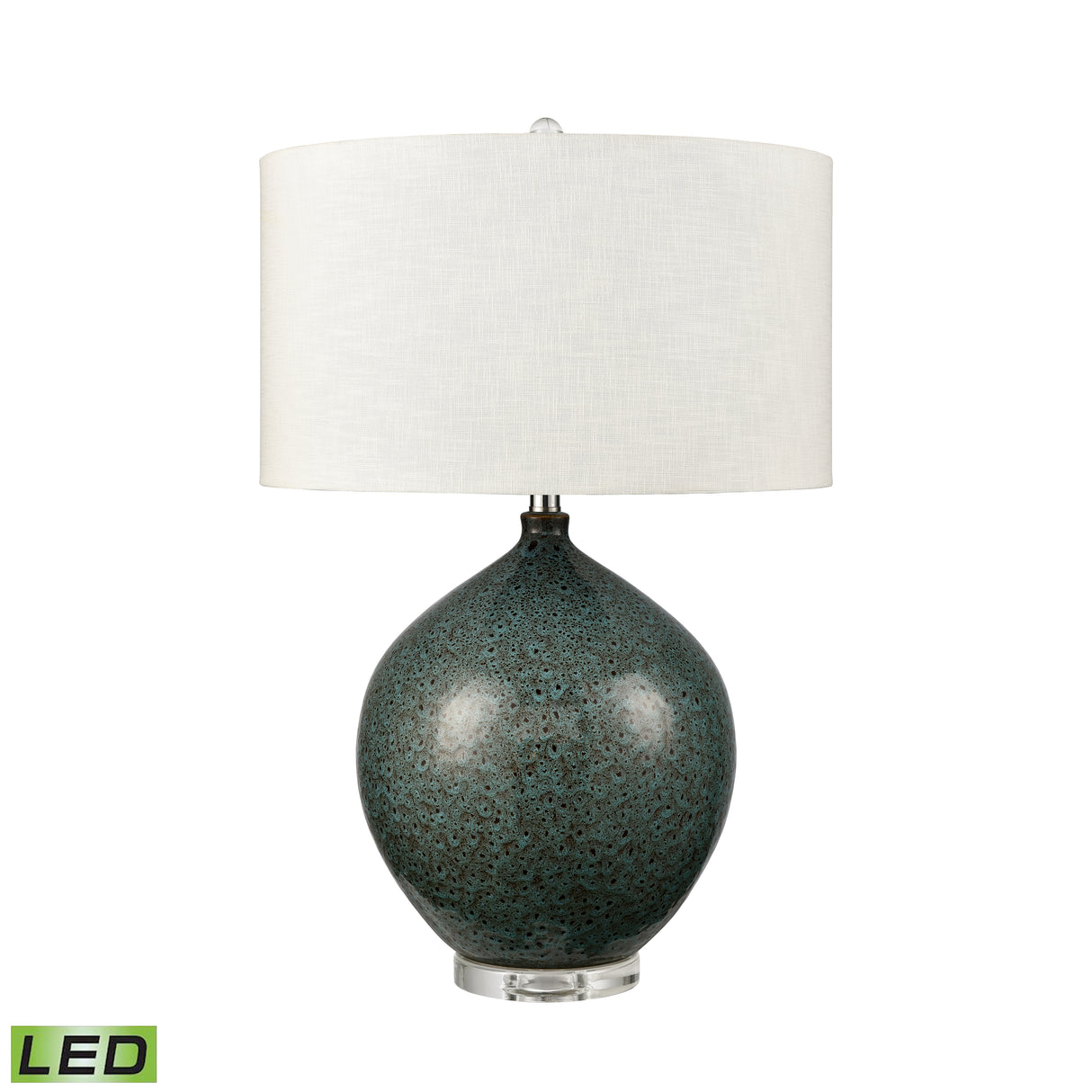 Elk S0019-11556-LED Gardner 28'' High 1-Light Table Lamp - Green Glaze - Includes LED Bulb
