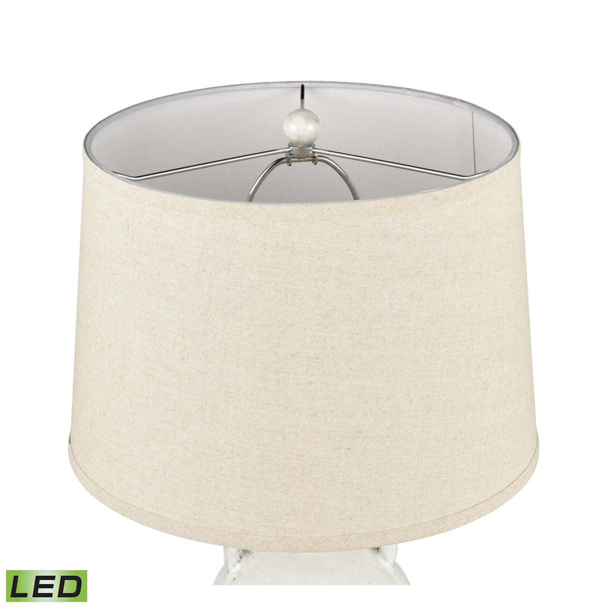 Elk S0019-7990-LED Gallus 27'' High 1-Light Table Lamp - White - Includes LED Bulb