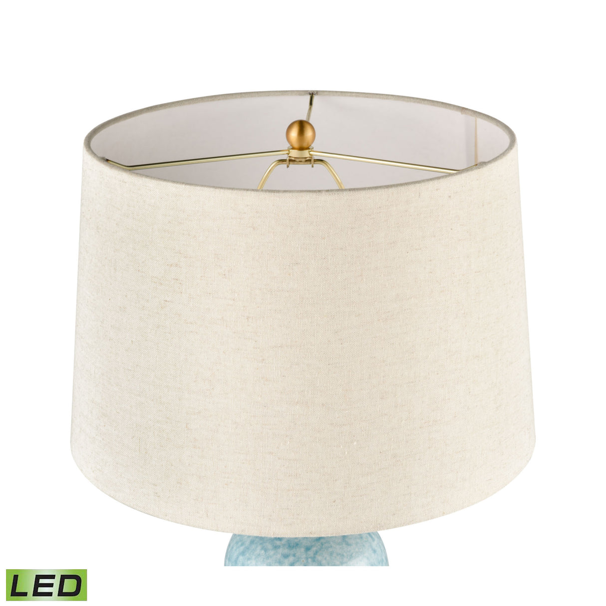 Elk S0019-8007-LED Port Isabel 28'' High 1-Light Table Lamp - Blue - Includes LED Bulb