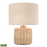 Elk S0019-8019-LED Roscoe 18'' High 1-Light Table Lamp - Natural - Includes LED Bulb