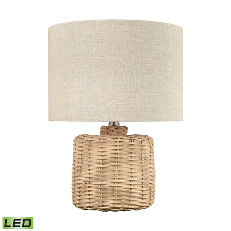 Elk S0019-8019-LED Roscoe 18'' High 1-Light Table Lamp - Natural - Includes LED Bulb