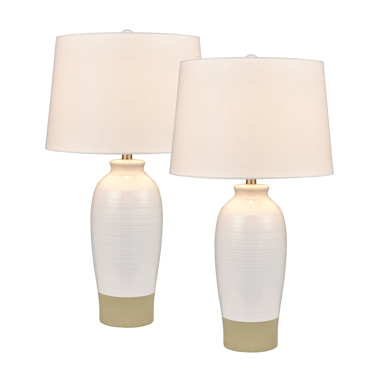Elk S0019-9469/S2 Peli 29'' High 1-Light Table Lamp - Set of 2 White