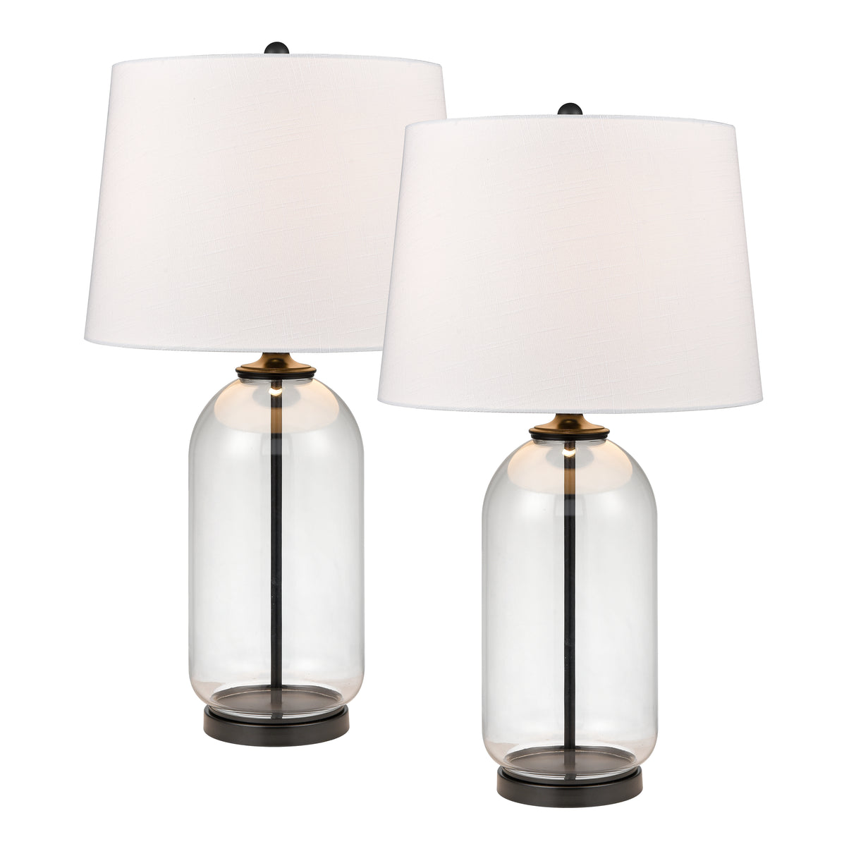 Elk S0019-9480/S2 Lunaria 31'' High 1-Light Table Lamp - Set of 2 Clear