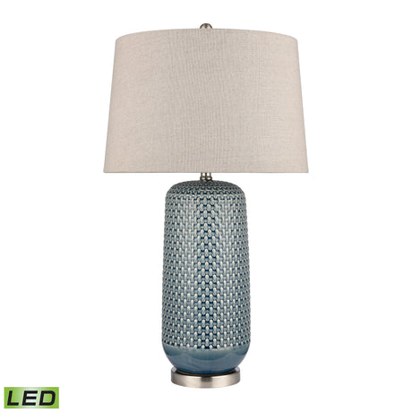 Elk S0019-9484-LED Dawlish Bay 31'' High 1-Light Table Lamp - Blue - Includes LED Bulb
