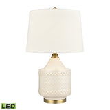 Elk S0019-9488-LED Buckley 27'' High 1-Light Table Lamp - White - Includes LED Bulb