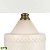 Elk S0019-9488-LED Buckley 27'' High 1-Light Table Lamp - White - Includes LED Bulb