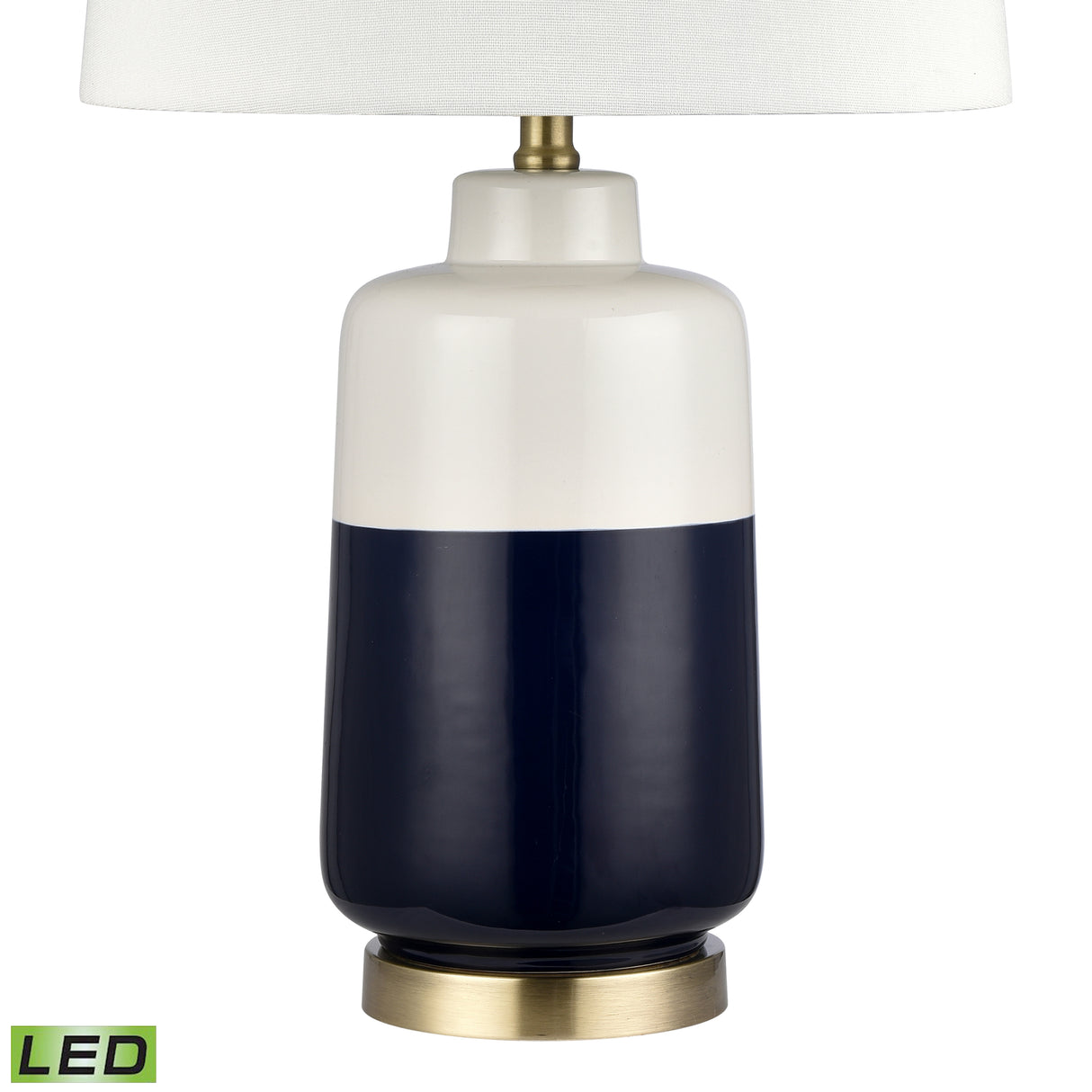 Elk S0019-9490-LED Shotton 27'' High 1-Light Table Lamp - Navy - Includes LED Bulb