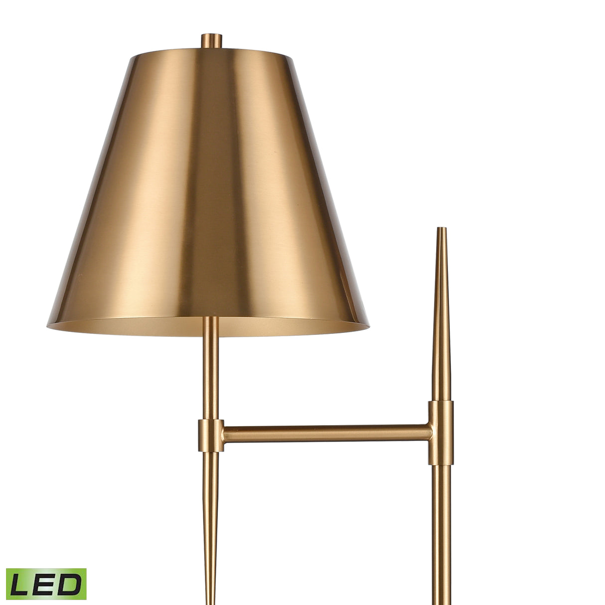 Elk S0019-9607-LED Otus 65'' High 1-Light Floor Lamp - Aged Brass - Includes LED Bulb