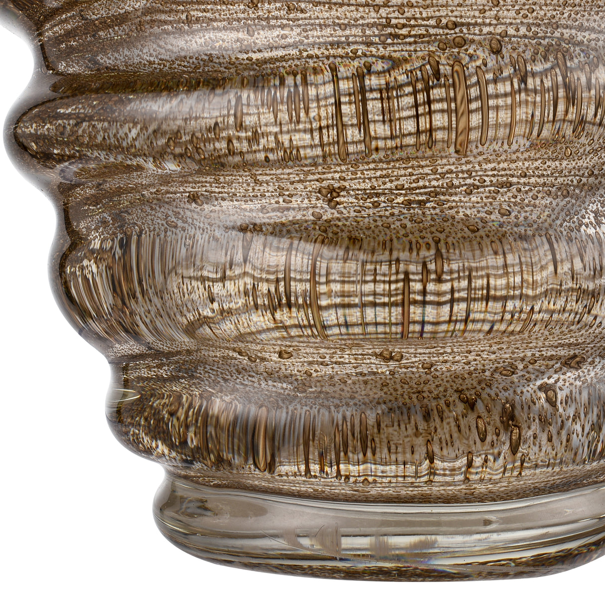 Elk S0047-11324 Metcalf Vase - Small Bubbled Brown