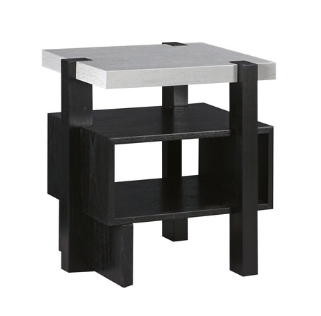 Elk S0075-9875 Riviera Accent Table - Checkmate Black
