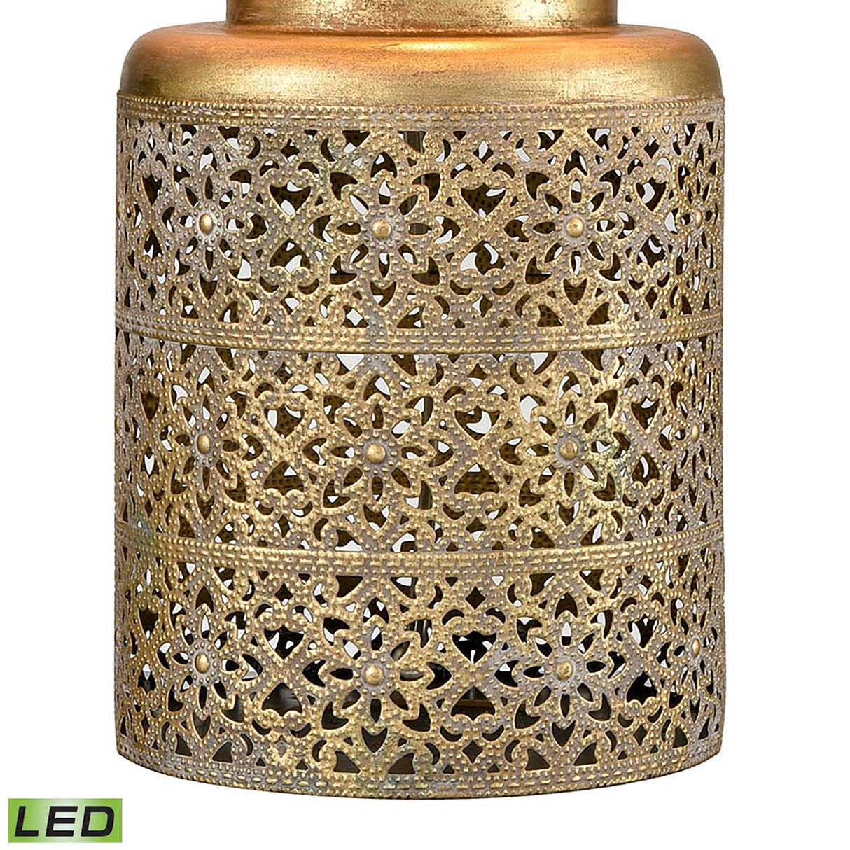 Elk S019-7263-LED Giralda 18'' High 1-Light Table Lamp - Antique Gold - Includes LED Bulb