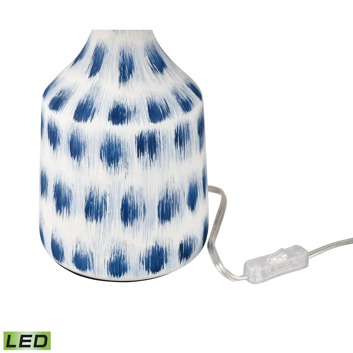 Elk S019-7270-LED Colmar 18'' High 1-Light Table Lamp - Blue - Includes LED Bulb