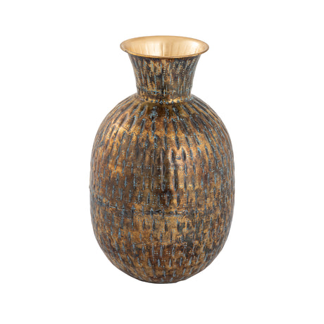 Elk S0807-9777 Fowler Vase - Round Patinated Brass