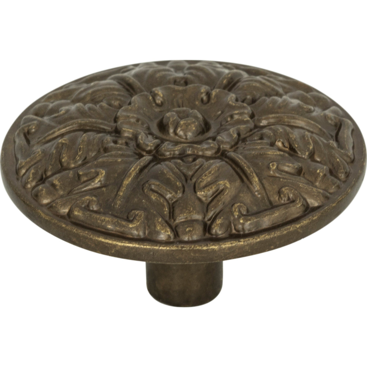 Atlas Homewares Hammered Medallion Knob 1 1/2 Inch Burnished Bronze