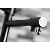 Gourmetier LS8500CTL Continental Single-Handle Pre-Rinse Kitchen Faucet, Matte Black