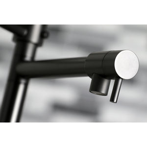 Gourmetier LS8500CTL Continental Single-Handle Pre-Rinse Kitchen Faucet, Matte Black