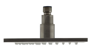 ALFI brand LED8S-BN Brushed Nickel 8" Square Multi Color LED Rain Shower Head