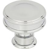 Atlas Homewares Oskar Knob 1 1/4 Inch Polished Chrome