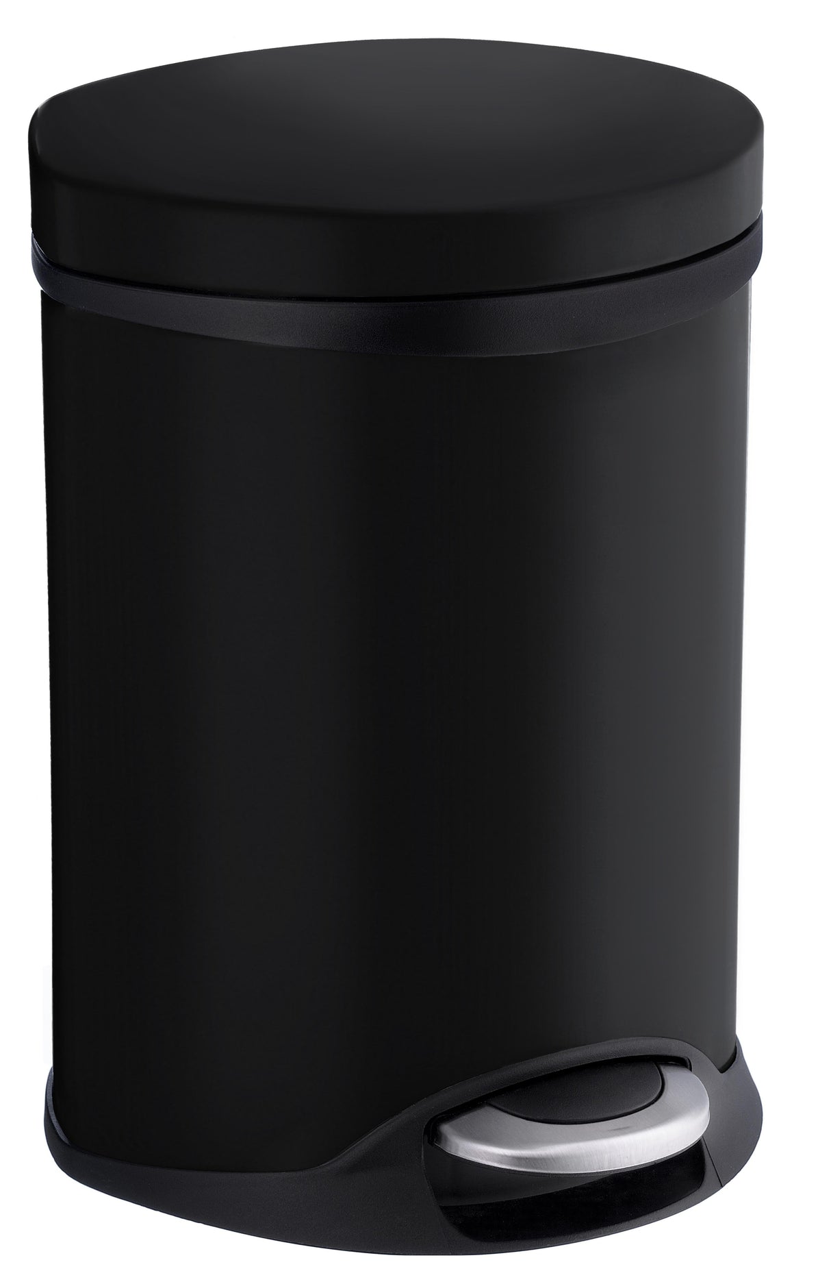 Smedbo Outline Lite Pedal bin 6l Soft Close in Black Lacquered Stainless Steel