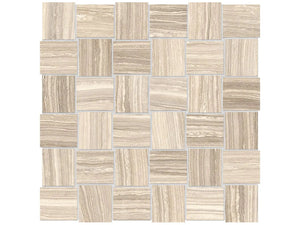 Anatolia Tile 2X2 Basketweave Eramosa Sand Matte Porcelain Mosaics. 1 Sheet = .96 Sq. Ft. 4501-0086-0 (69-234) Sand Basketweave 2x2 - premium natural stone mosaic tile from Anatolia Tile, available at PoshHaus showroom in Keene, NH
