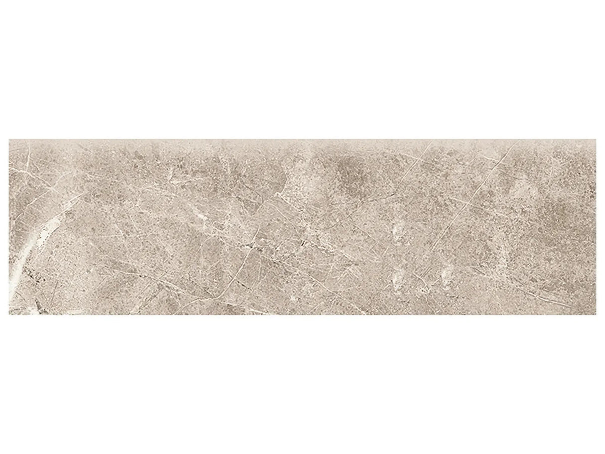 Anatolia Tile 3X10 Bullnose Regency Sand Glossy Porcelain Trim 56-501  - premium natural stone mosaic tile from Anatolia Tile, available at PoshHaus showroom in Keene, NH