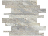 Anatolia Tile Evolution Sand Random Strip Matte Porcelain Mosaics. 1 Sheet = .96 Sq. Ft. 4501-0101.0 (69-201)  - premium natural stone mosaic tile from Anatolia Tile, available at PoshHaus showroom in Keene, NH