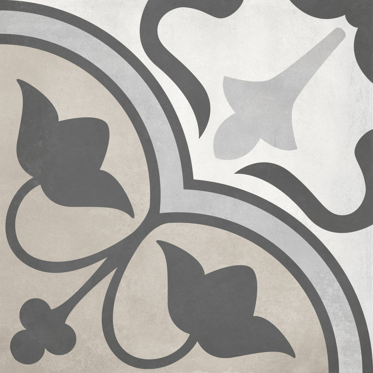 Anatolia Tile 8X8 Form Matte Sand Clover Deco Porcelain Tile 60-320  - premium natural stone mosaic tile from Anatolia Tile, available at PoshHaus showroom in Keene, NH