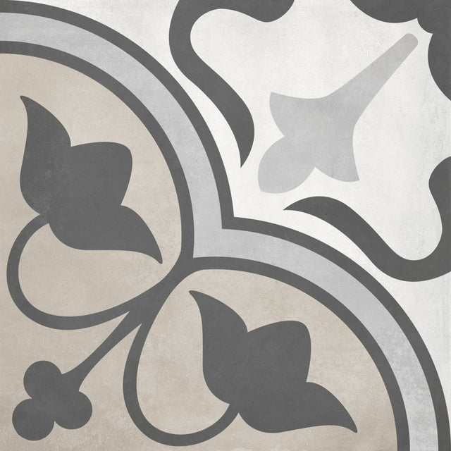 Anatolia Tile 8X8 Form Matte Sand Clover Deco Porcelain Tile 60-320  - premium natural stone mosaic tile from Anatolia Tile, available at PoshHaus showroom in Keene, NH