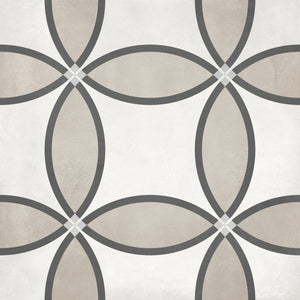Anatolia Tile 8X8 Form Matte Sand Zenith Deco Porcelain Tile 60-324  - premium natural stone mosaic tile from Anatolia Tile, available at PoshHaus showroom in Keene, NH