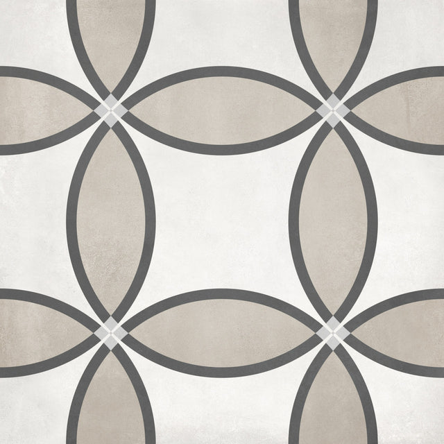 Anatolia Tile 8X8 Form Matte Sand Zenith Deco Porcelain Tile 60-324  - premium natural stone mosaic tile from Anatolia Tile, available at PoshHaus showroom in Keene, NH