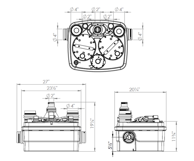 Saniflo Sanicubic 2 Duplex Grinder