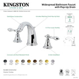 Kingston Brass KB983ACLAB American Classic Widespread Bathroom Faucet with Retail Pop-Up, Antique Brass