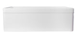 ALFI brand AB511-W White 30" Decorative Lip Apron Single Bowl Fireclay Farmhouse Kitchen Sink