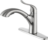ANZZI KF-AZ206BN Navona Single-Handle Pull-Out Sprayer Kitchen Faucet in Brushed Nickel
