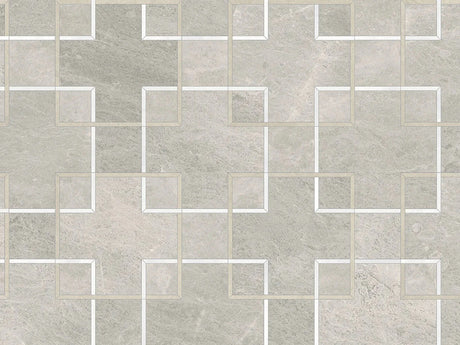 Anatolia Tile Utopio Schema Clay Honed Natural Stone Waterjet Mosaic 5001-0382-0 Schema Clay - premium natural stone mosaic tile from Anatolia Tile, available at PoshHaus showroom in Keene, NH