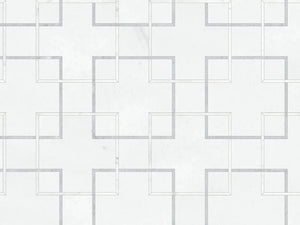 Utopio Schema Dove Honed Natural Stone Waterjet Mosaic