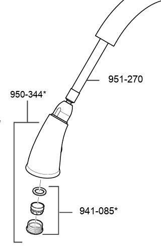 Pfister Tamera Sprhd S/a 529 Ta Pvd Ss Pvd Ss - Stainless Steel